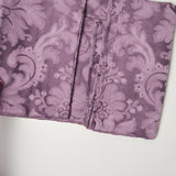 Purple Floral Cotton Brocade Woven Fabric - 38" x 56"