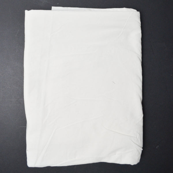 White Basic Woven Fabric with Staining - 52" x 78"