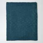 Dark Teal Burnout Knit Fabric - 48" x 64"