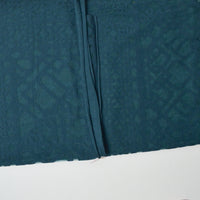 Dark Teal Burnout Knit Fabric - 48" x 64"