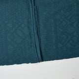 Dark Teal Burnout Knit Fabric - 48" x 64"