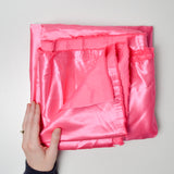 Bright Pink Satin Woven Fabric - 60" x 104"