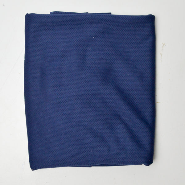 Navy Sports Mesh Knit Fabric - 40" x 50"