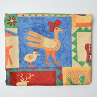 Colorful Bird Print Quilting Weight Woven Fabric - 33" x 50"