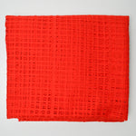 Bright Red Openweave Net Fabric - Two 32" x 62" Pieces