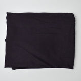 Black Textured Twill Medium Weight Woven Fabric - 54" x 56"