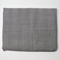 Gray Plaid Loro Piana Super 100's Tasmanian Wool Suiting Fabric - 60" x 104"