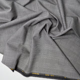 Gray Plaid Loro Piana Super 100's Tasmanian Wool Suiting Fabric - 60" x 64"