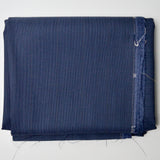 Dark Blue-Gray Herringbone Pinstripes Loro Piana Stardust Super 90's Wool Suiting Fabric - 60" x 104"