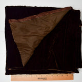 Dark Brown Velvet Fabric - 36" x 40"