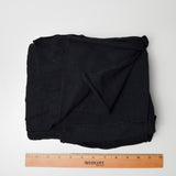 Black Cotton Spandex Knit Fabric - 56" x 82"