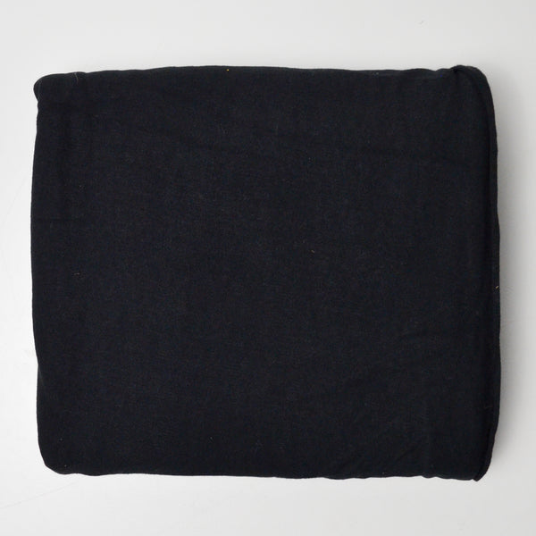 Black Cotton Spandex Knit Fabric - 56" x 82"