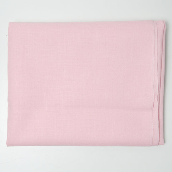 Light Pink Stiff Linen Blend Woven Fabric - 44" x 48"