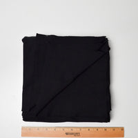 Black Stretch Double Knit Fabric - 56" x 58"