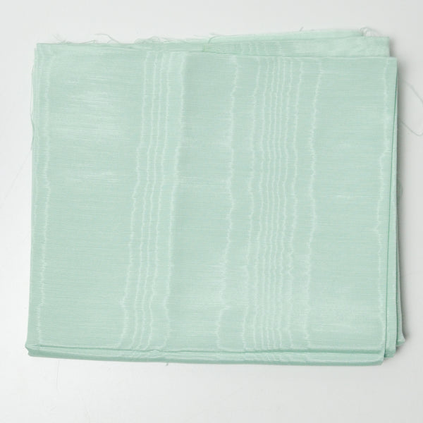 Mint Moire Ribbed Woven Fabric - 50" x 54"