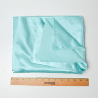 Bright Teal Satin Woven Fabric - 60" x 70"