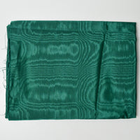 Green Moire Ribbed Woven Fabric - 38" x 50"