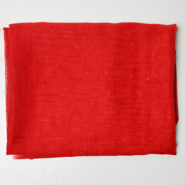 Red Sheer Chiffon Fabric - 56" x 68"