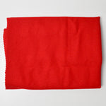 Red Woolly Woven Fabric - 32" x 62"