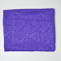 Purple Floral Jacquard Flowy Woven Fabric - 44" x 78"