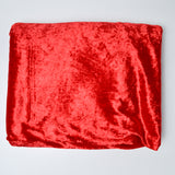 Red Crushed Velvet Fabric - 66" x 94"