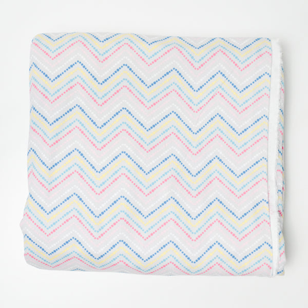 Colorful Chevron Dots Twill Woven Fabric - 42" x 180"