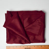 Dark Red Brushed Twill Woven Fabric - 44" x 50"