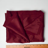 Dark Red Brushed Twill Woven Fabric - 44" x 50"