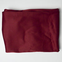 Dark Red Brushed Twill Woven Fabric - 44" x 50"