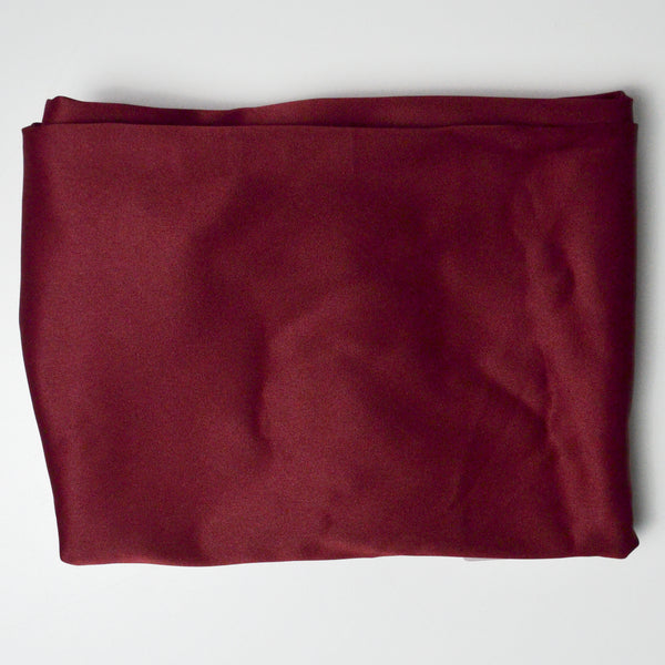 Dark Red Brushed Twill Woven Fabric - 44" x 50"