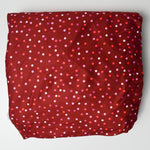 Red Dotted Soft Knit Apparel Fabric - 66" x 144"