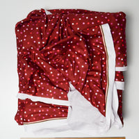 Red Dotted Soft Knit Apparel Fabric - 66" x 144"