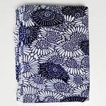 Navy + Indigo Print Floral Woven Fabric - 13" x 212"