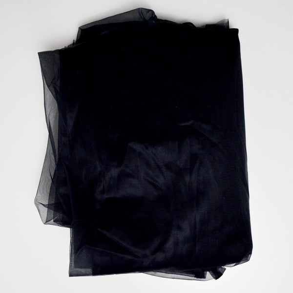 Sheer Black Fabric - 100" x 180"