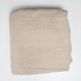 Beige Textured Woven Fabric - 60" x 124"