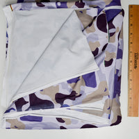 Purple Camo Stretch Knit Fabric - 70" x 204"