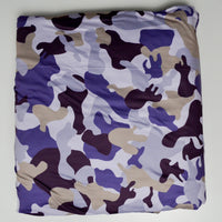 Purple Camo Stretch Knit Fabric - 70" x 204"