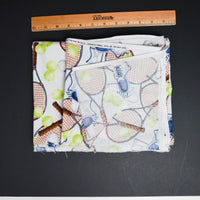 Tennis Print Quilting Weight Woven Fabric - 44" x 74"