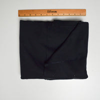 Black Double Knit Stretch Fabric - 62" x 62"