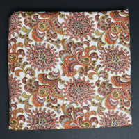 Warm Earth Tones Paisley Quilting Weight Woven Fabric - 36" x 92"