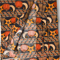 Halloween Print Quilting Weight Woven Fabric - Two 40" x 84" Pieces