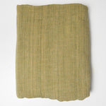 Green + Golden Yellow Textured Woven Drapery Fabric - 52" x 96"