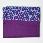 Purple + Bright Blue Quilting Weight Woven Fabric - 56" x 82"