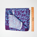 Purple + Bright Blue Quilting Weight Woven Fabric - 56" x 82"