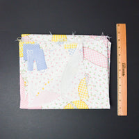 Pastel Sunbonnet Sue Quilt Print Woven Fabric - 46" x 56"