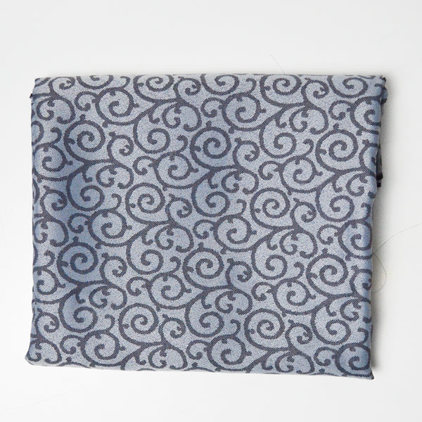 Gray Swirls Jacquard Woven Fabric - 22" x 104"