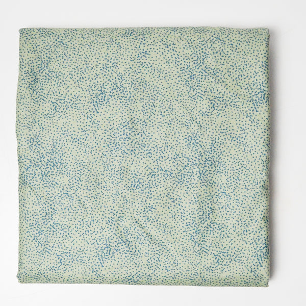 Green + Teal Dot Print Quilting Cotton Fabric - 44" x 104"