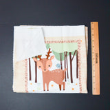 Forest Animal Flannel Fabric - 24" x 44"