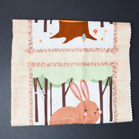 Forest Animal Flannel Fabric - 24" x 44"