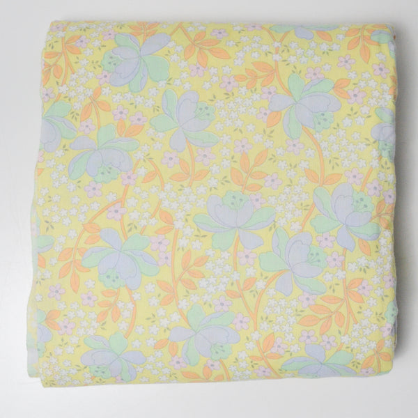 Pastel Floral Soft Brushed Woven Fabric - 44" x 248"